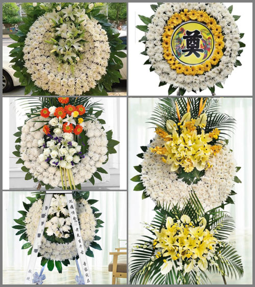 江苏南京栖霞区西岗街道孟北村花圈速递